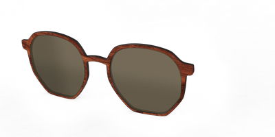 The Polarized Woodgrain Sun Top - Angle Top Thumbnail - Pair Eyewear