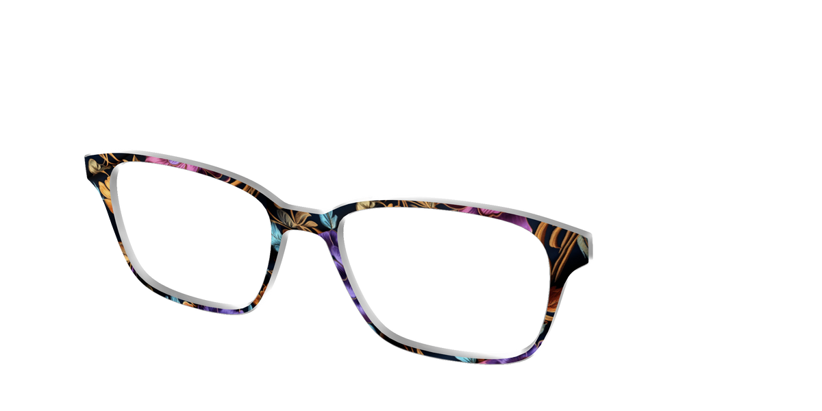 The Crushed Velvet Floral - Angle Top Image - Pair Eyewear