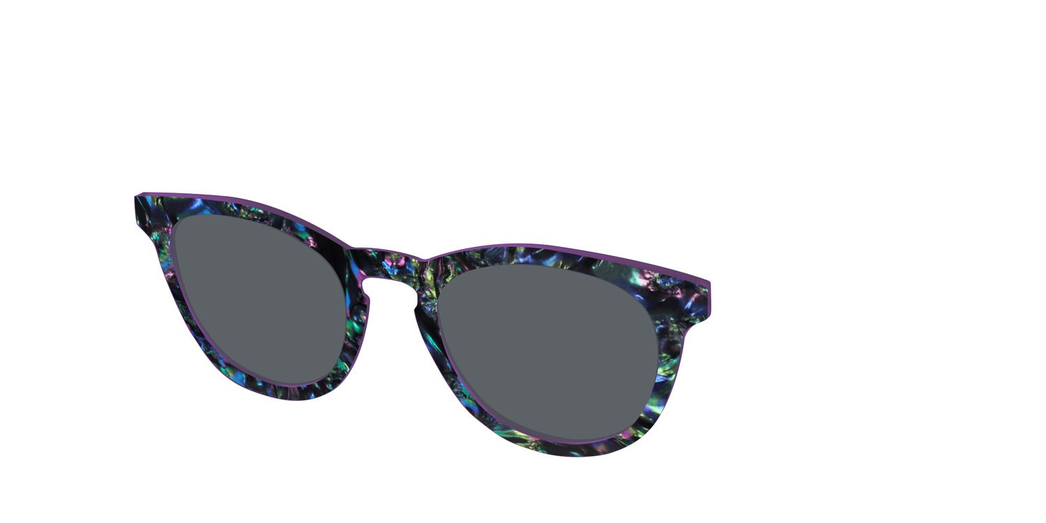 The Polarized Abalone Sun Top - Angle Top Image - Pair Eyewear