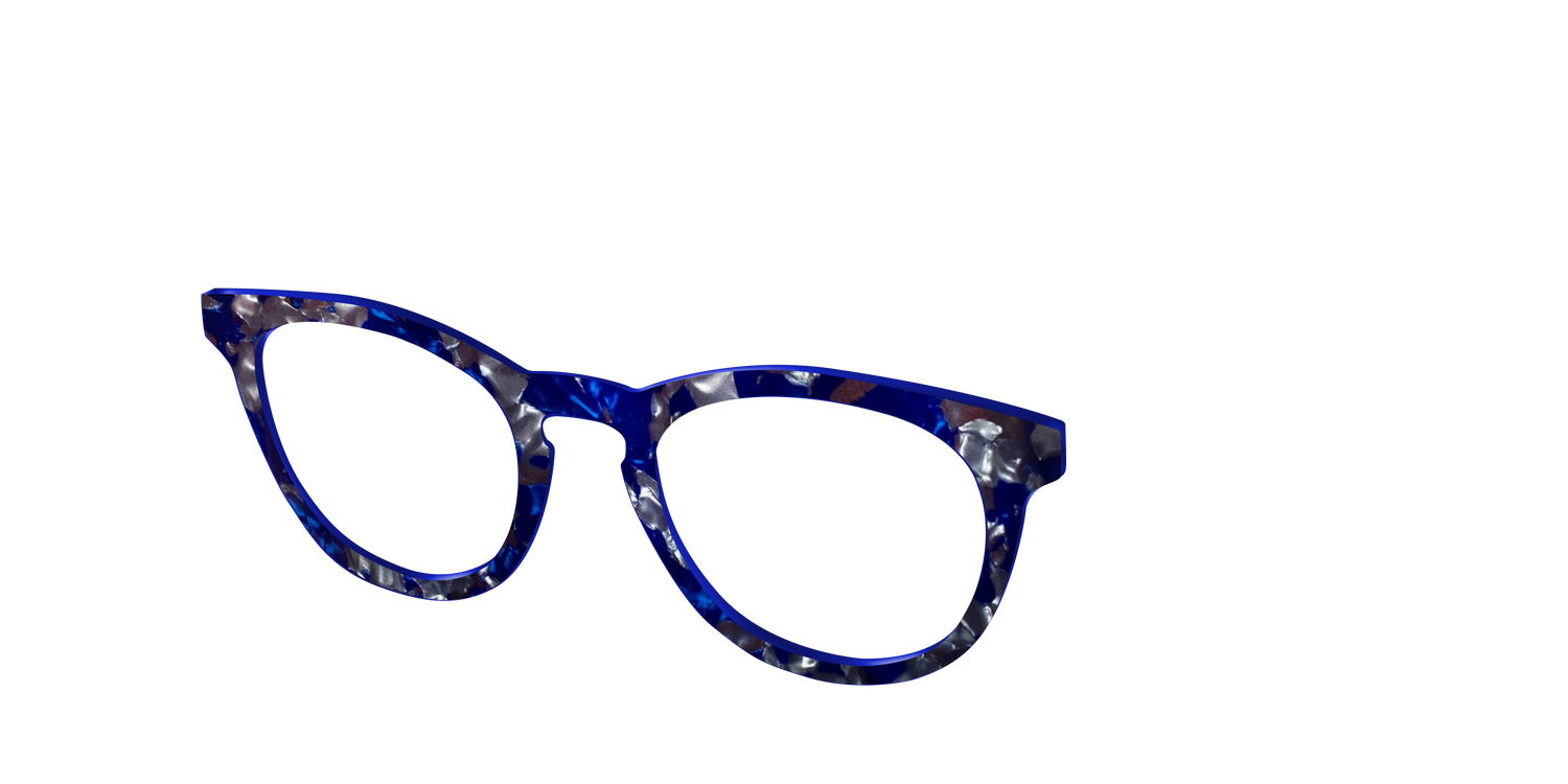 The Admiral Blue Pearl Tortoise - Angle Top Image - Pair Eyewear
