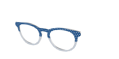 The Aegean Polka Dot Print Mix - Angle Top Thumbnail - Pair Eyewear