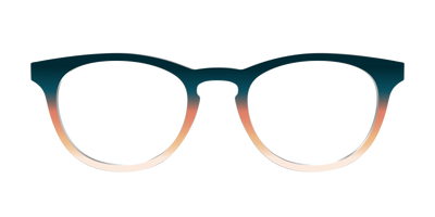 The Aegean to Apricot Gradient - Front Top Thumbnail - Pair Eyewear