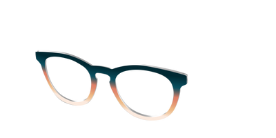 The Aegean to Apricot Gradient - Angle Top Thumbnail - Pair Eyewear