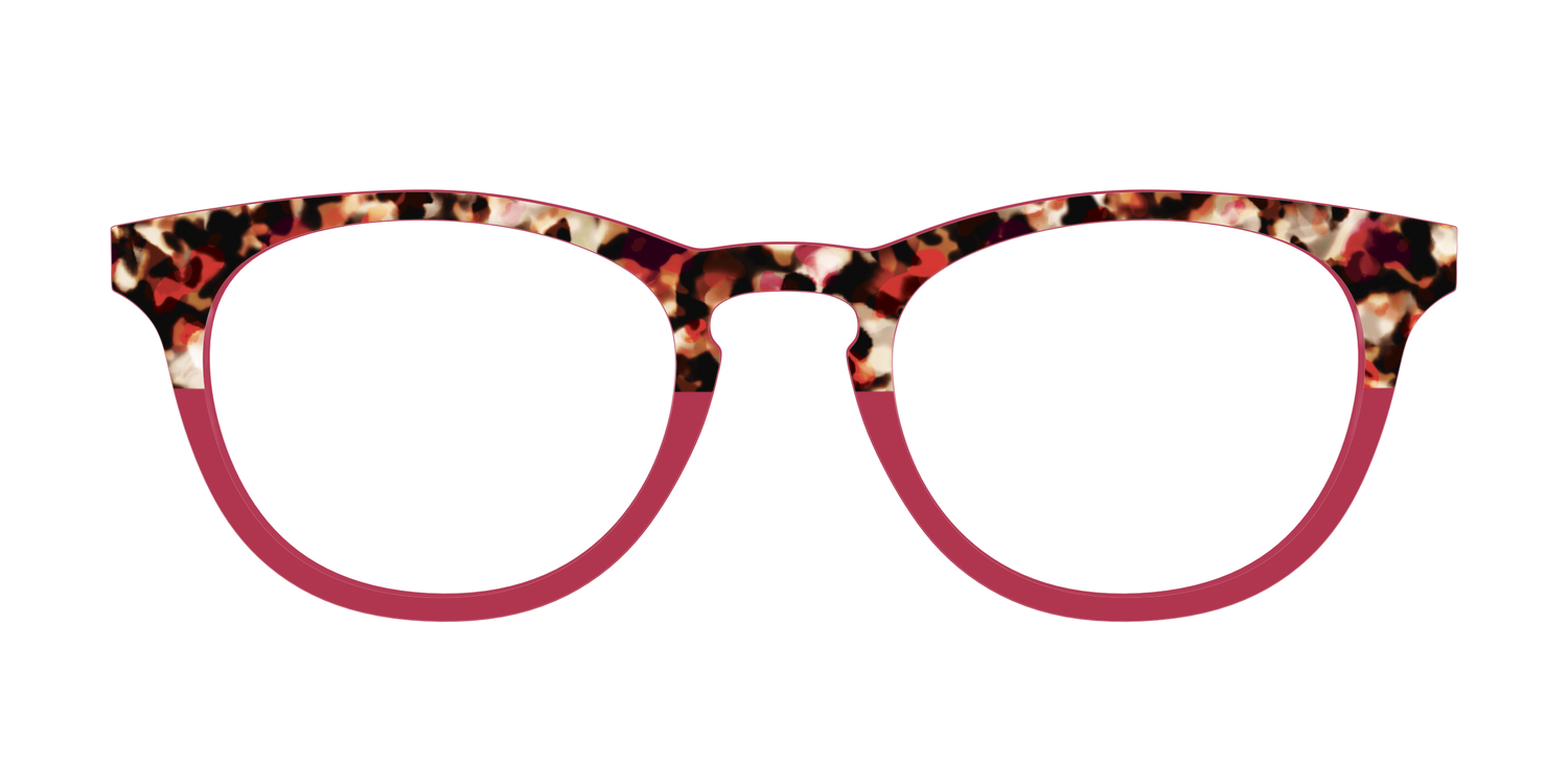The Auburn Tortoise Crystal Split - Front Top Image - Pair Eyewear
