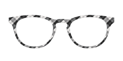 The B&W Plaid - Front Top Thumbnail - Pair Eyewear