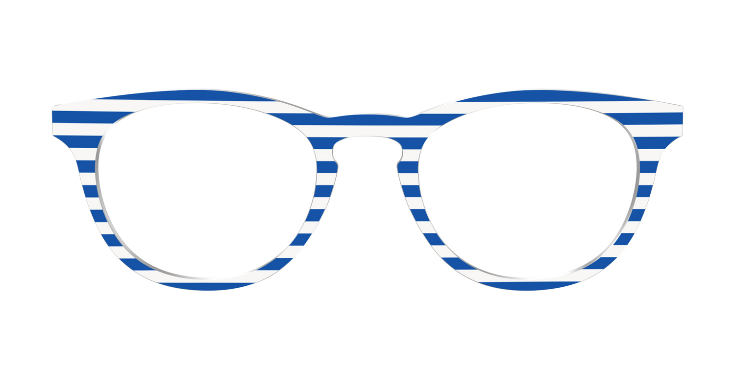 The Beach Umbrella Stripes - Front Top Image - Pair Eyewear