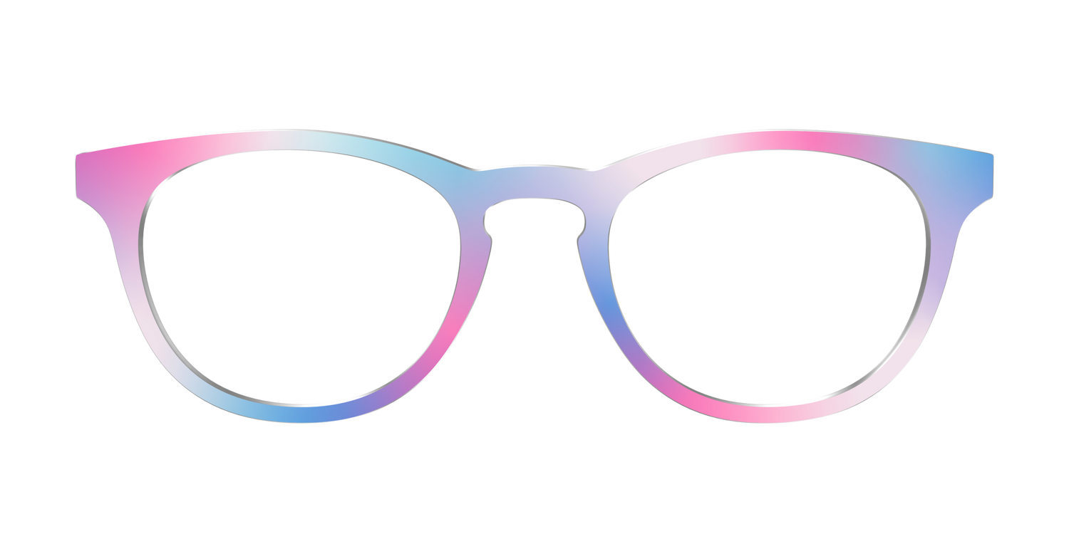The Bigender Gradient - Front Top Image - Pair Eyewear