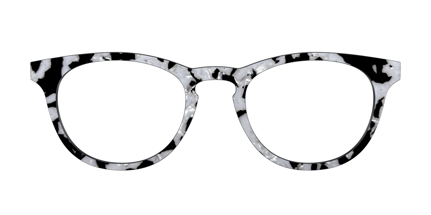 The Black & White Pearl Tortoise - Front Top Image - Pair Eyewear