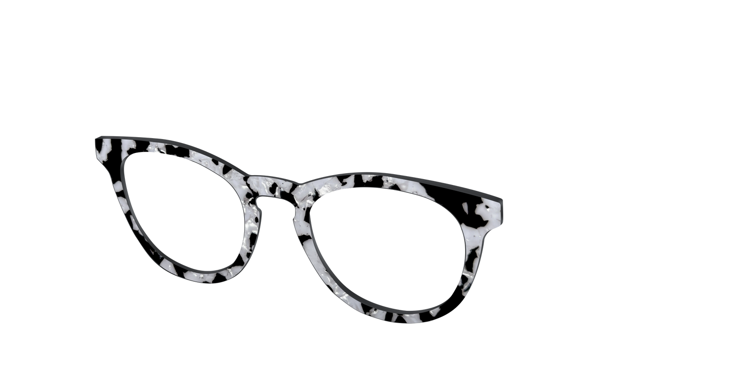 The Black & White Pearl Tortoise - Angle Top Image - Pair Eyewear