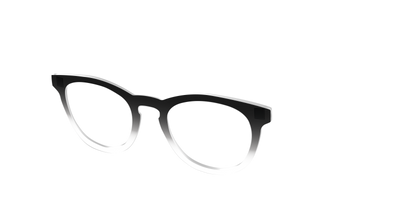 The Black Gradient Crystal - Angle Top Thumbnail - Pair Eyewear