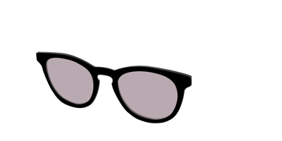 The Black with Gray Gaming Lens - Angle Top Thumbnail - Pair Eyewear