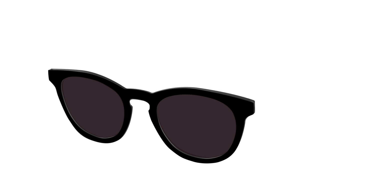 The Black with Urban Explorer Lens - Angle Top Image - Pair Eyewear