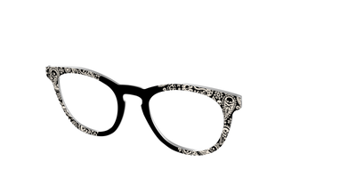 The Bone White Paisley - Angle Top Thumbnail - Pair Eyewear