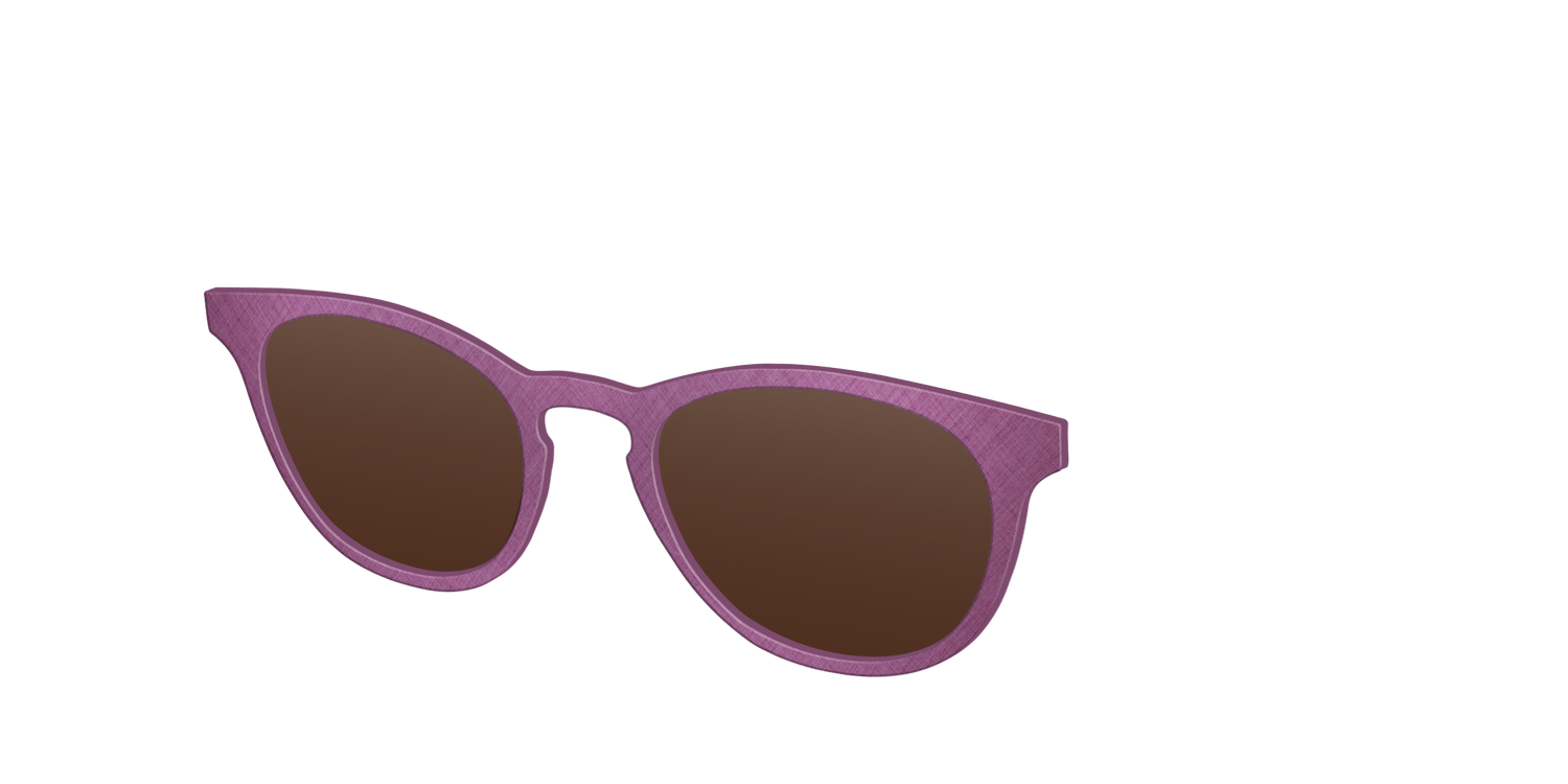 The Polarized Brushed Rose Sun Top - Angle Top Image - Pair Eyewear