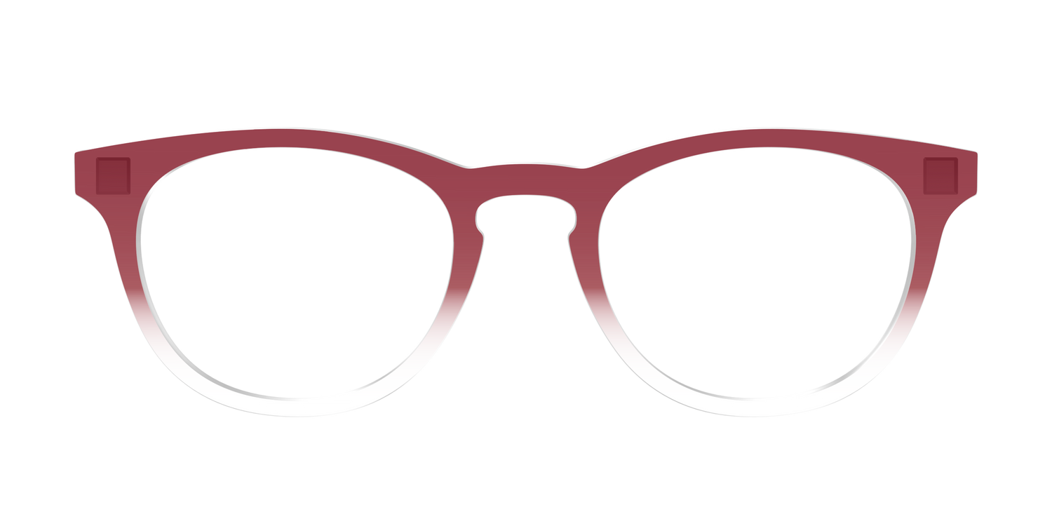 The Burgundy Gradient Crystal - Front Top Image - Pair Eyewear