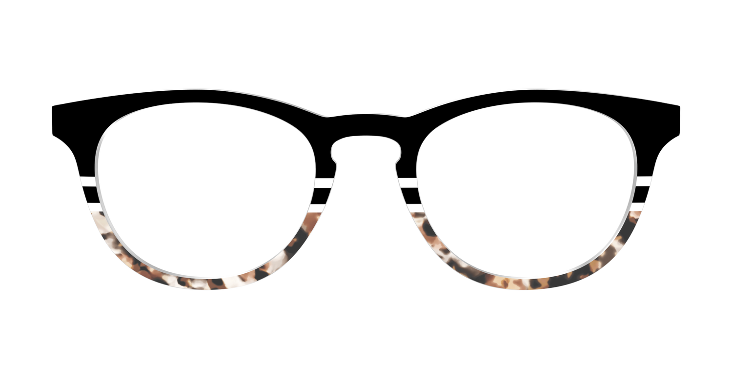 The Chic Tortoise Crystal Split - Front Top Image - Pair Eyewear
