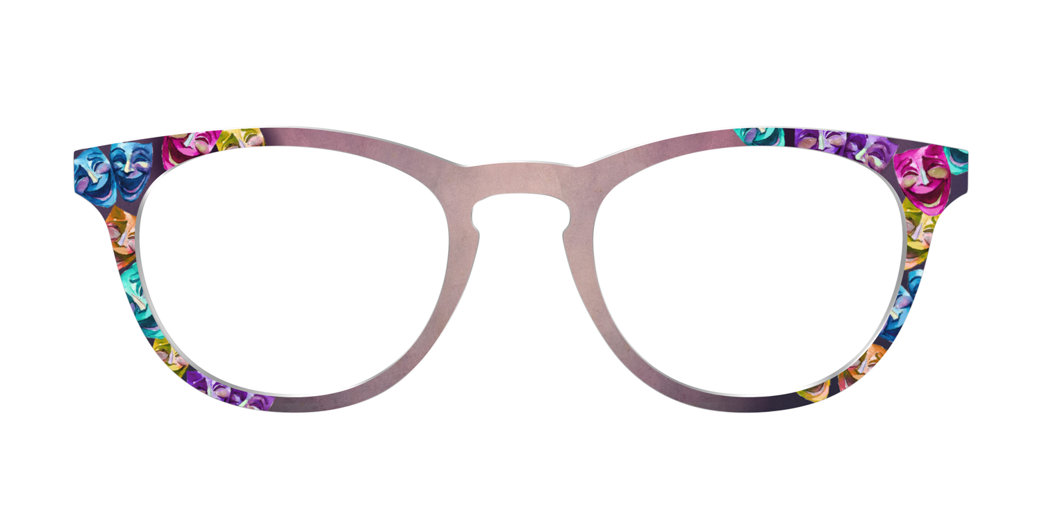 The Comedy Masks - Front Top Image - Pair Eyewear