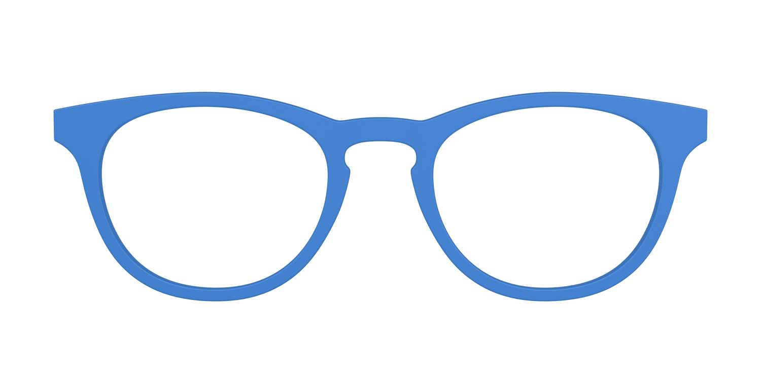 The Cornflower Blue - Front Top Image - Pair Eyewear