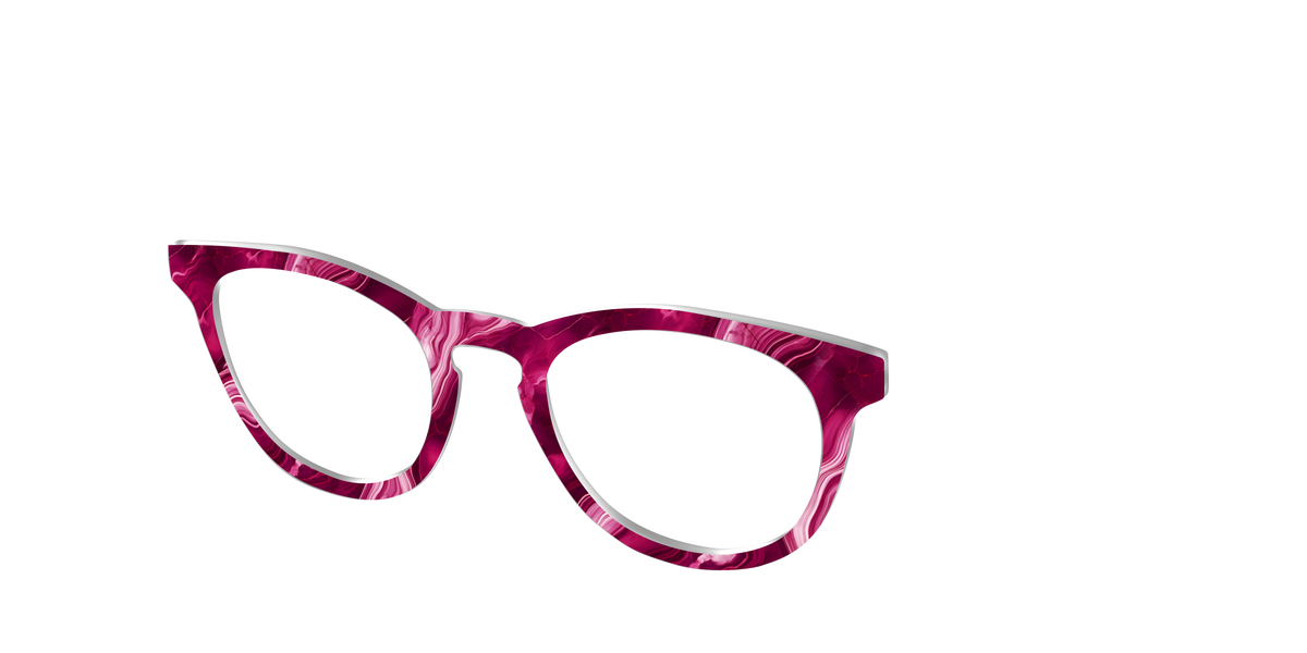 The Cranberry Marble - Angle Top Image - Pair Eyewear