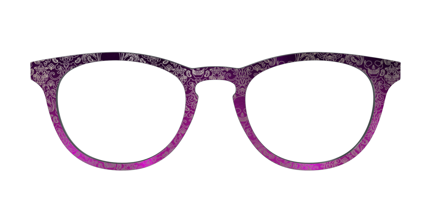 The Dark Romance Foil Damask - Front Top Image - Pair Eyewear