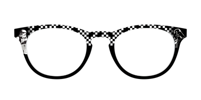 Dark Side Checker Split - Front Top Thumbnail - Pair Eyewear