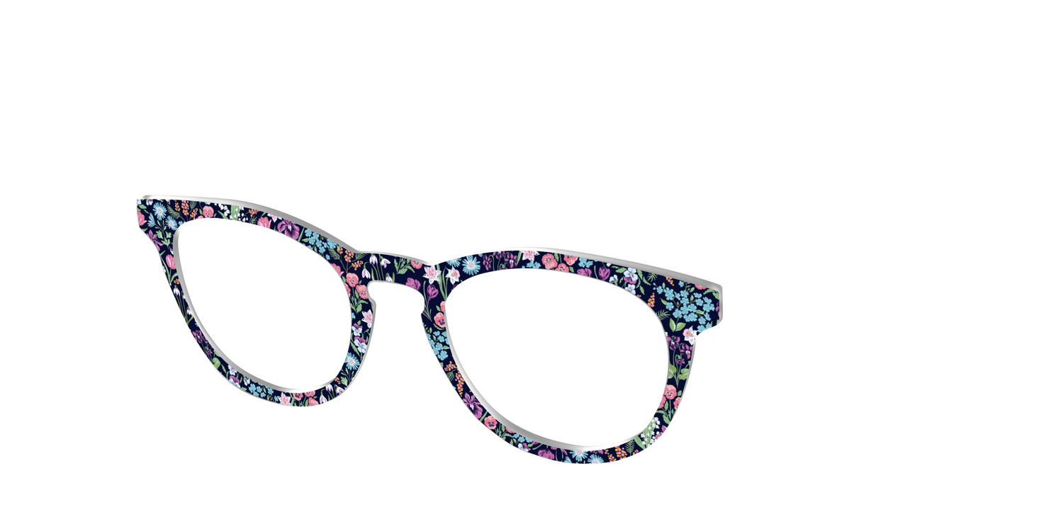 The Demure Blossoms - Angle Top Image - Pair Eyewear