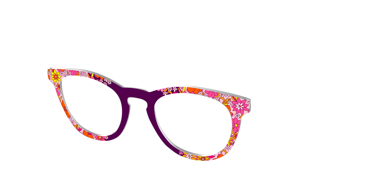 The Far Out Floral - Angle Top Image - Pair Eyewear