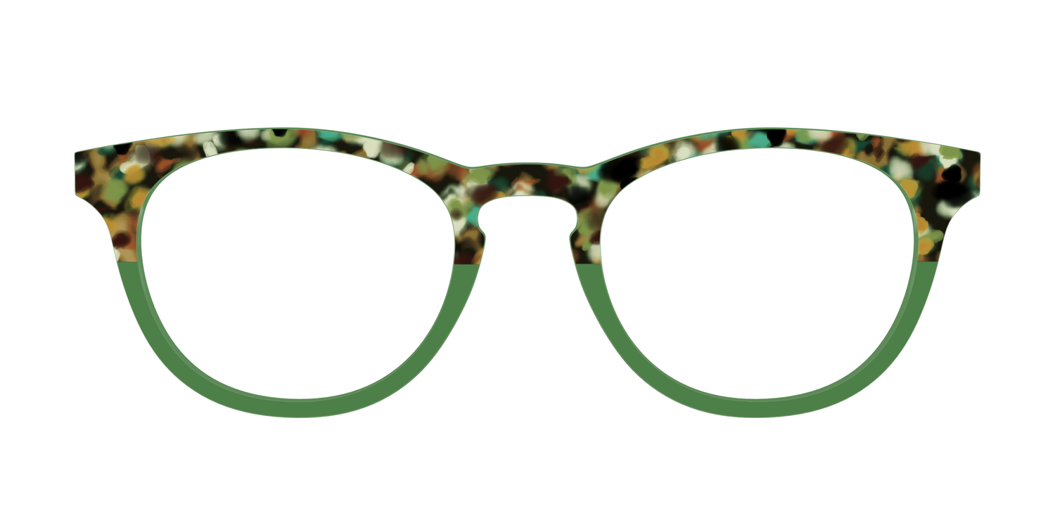 The Forest Tortoise Crystal Split - Front Top Image - Pair Eyewear