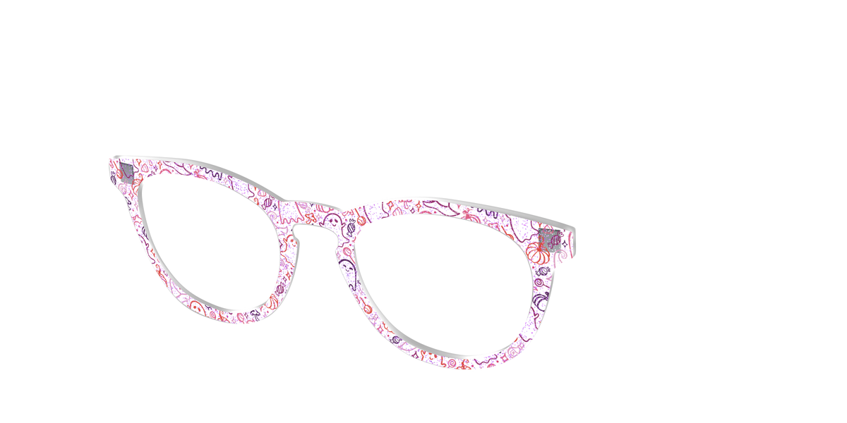 The Frightfully Fun Doodles Crystal - Angle Top Image - Pair Eyewear