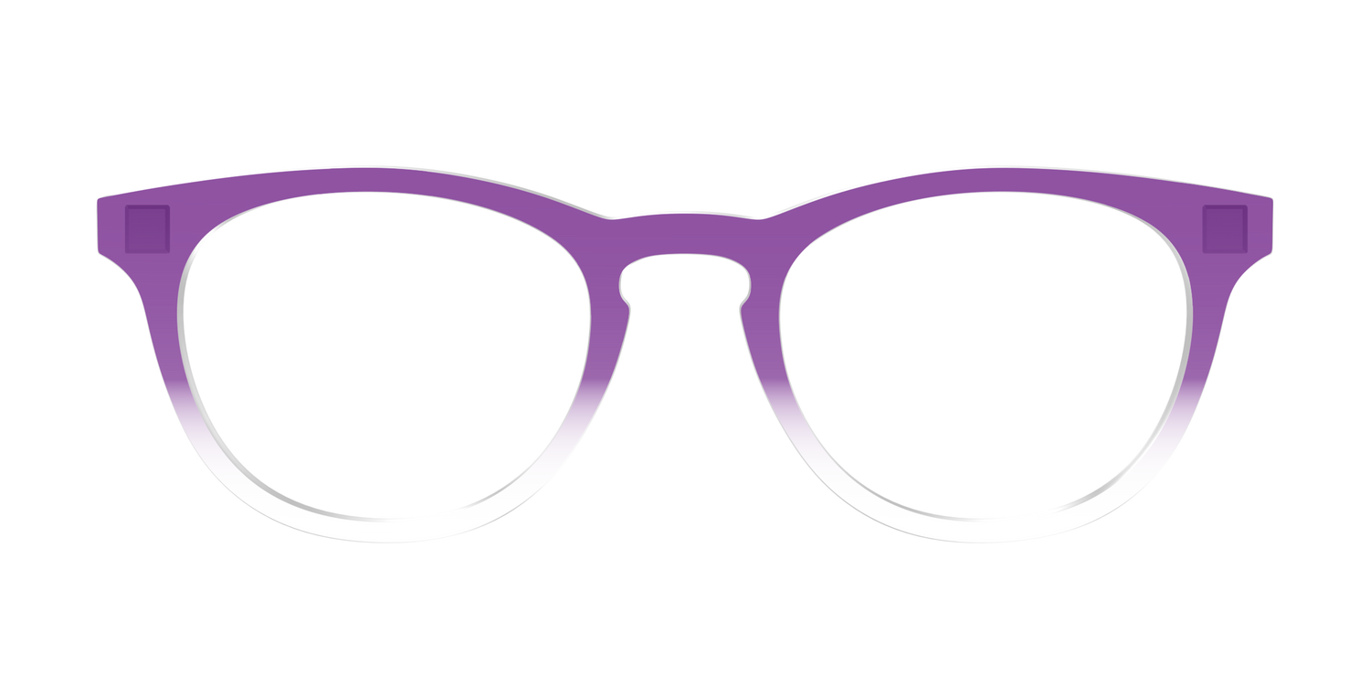 The Grape Gradient Crystal - Front Top Image - Pair Eyewear