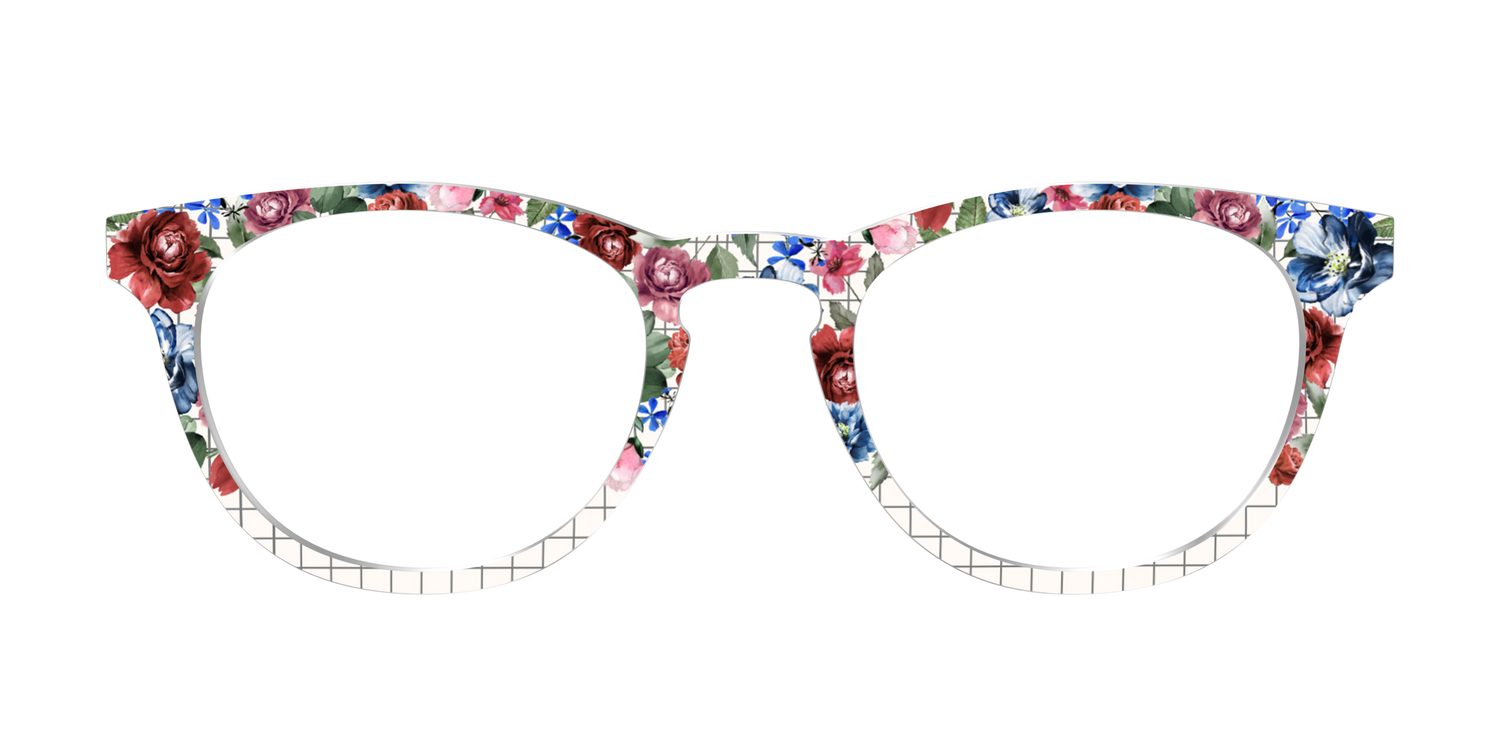The Graph Paper Floral - Front Top Image - Pair Eyewear