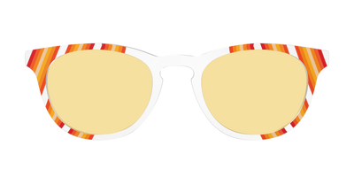 The Groovy Stripes with Citrine Yellow Lens - Front Top Thumbnail - Pair Eyewear