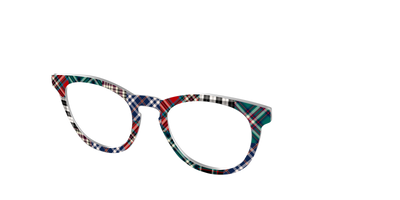 The Grunge Plaid Print Mix - Angle Top Thumbnail - Pair Eyewear