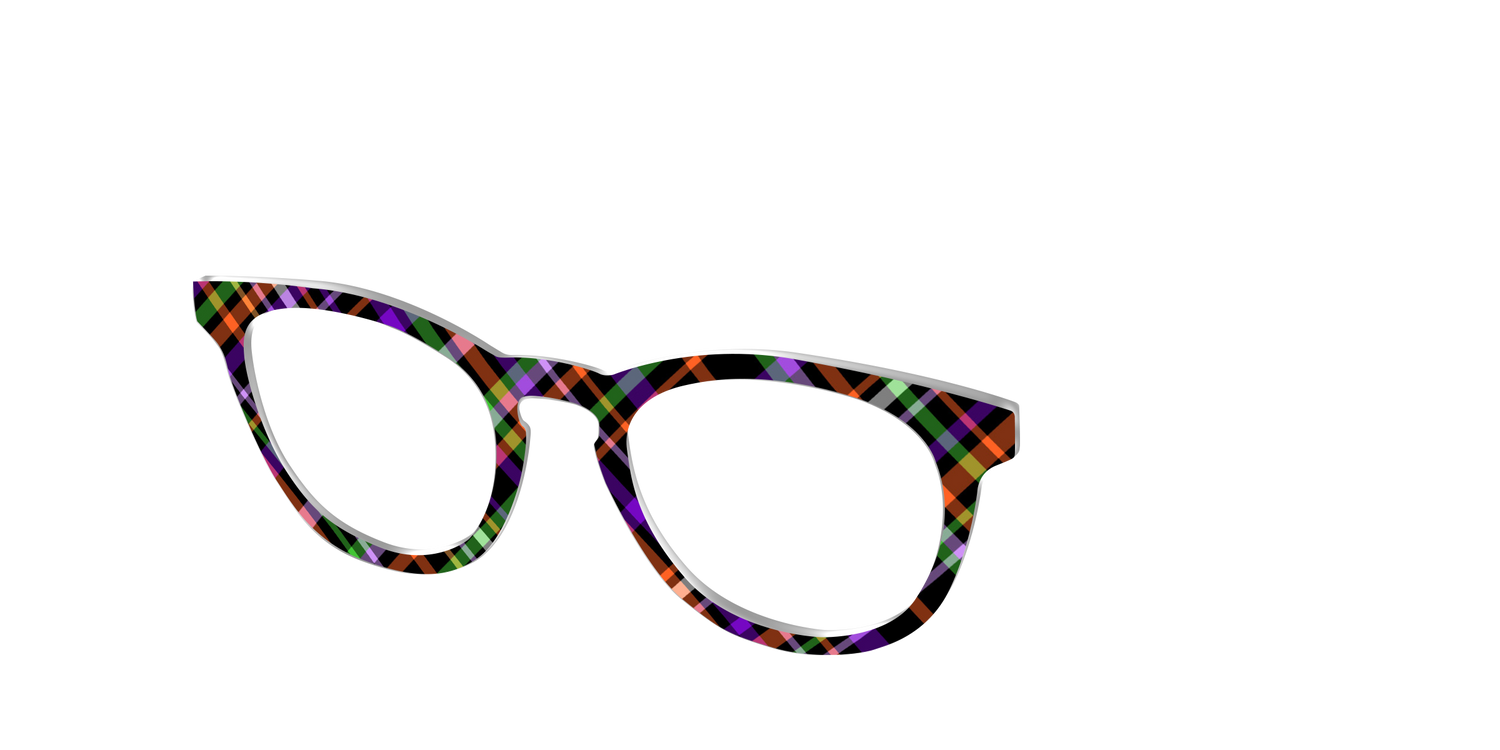 The Hexed Plaid - Angle Top Image - Pair Eyewear
