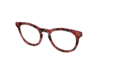 The Holly Plaid with Glitter - Angle Top Thumbnail - Pair Eyewear