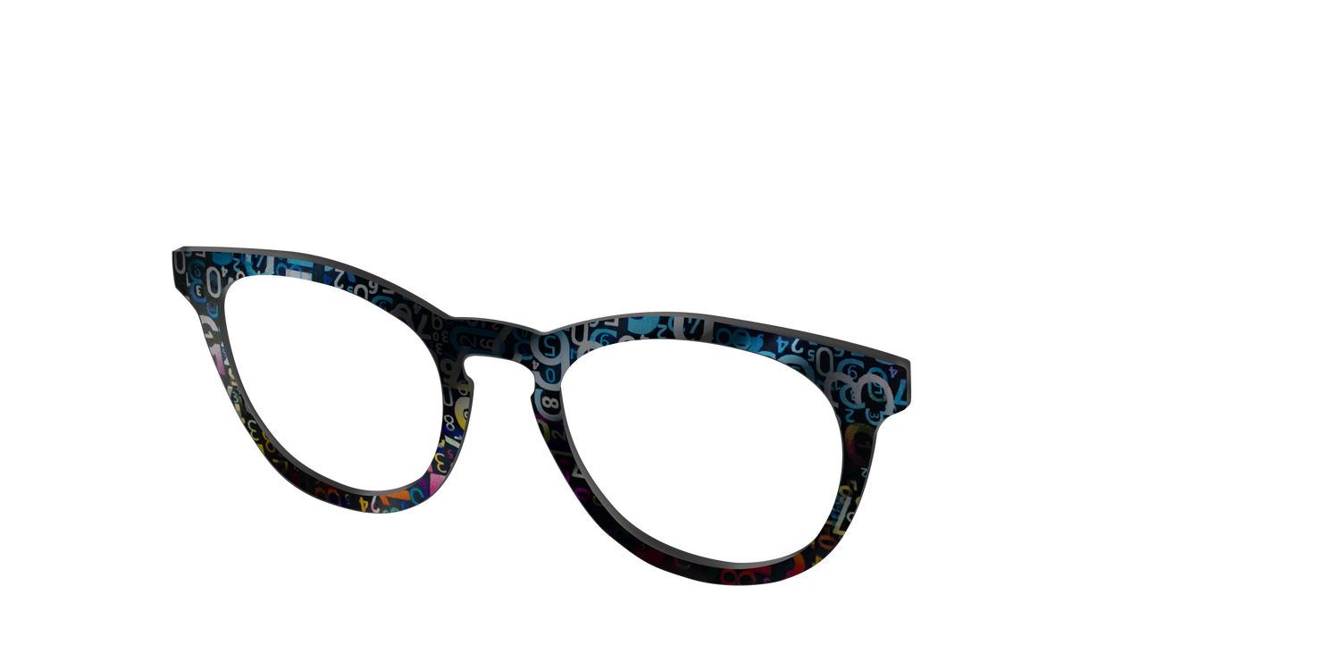 The Holographic Numbers - Angle Top Image - Pair Eyewear