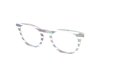 The Holographic Stripes Crystal - Angle Top Thumbnail - Pair Eyewear