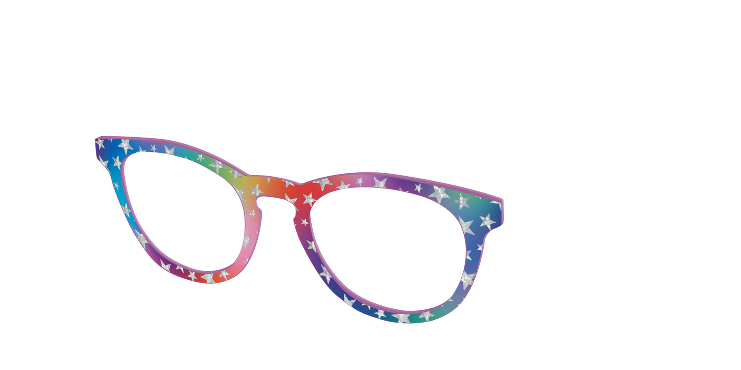 The Holographic Superstars - Angle Top Image - Pair Eyewear