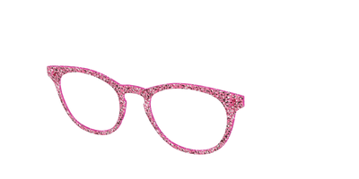 The Hot Pink Sparkle - Angle Top Thumbnail - Pair Eyewear