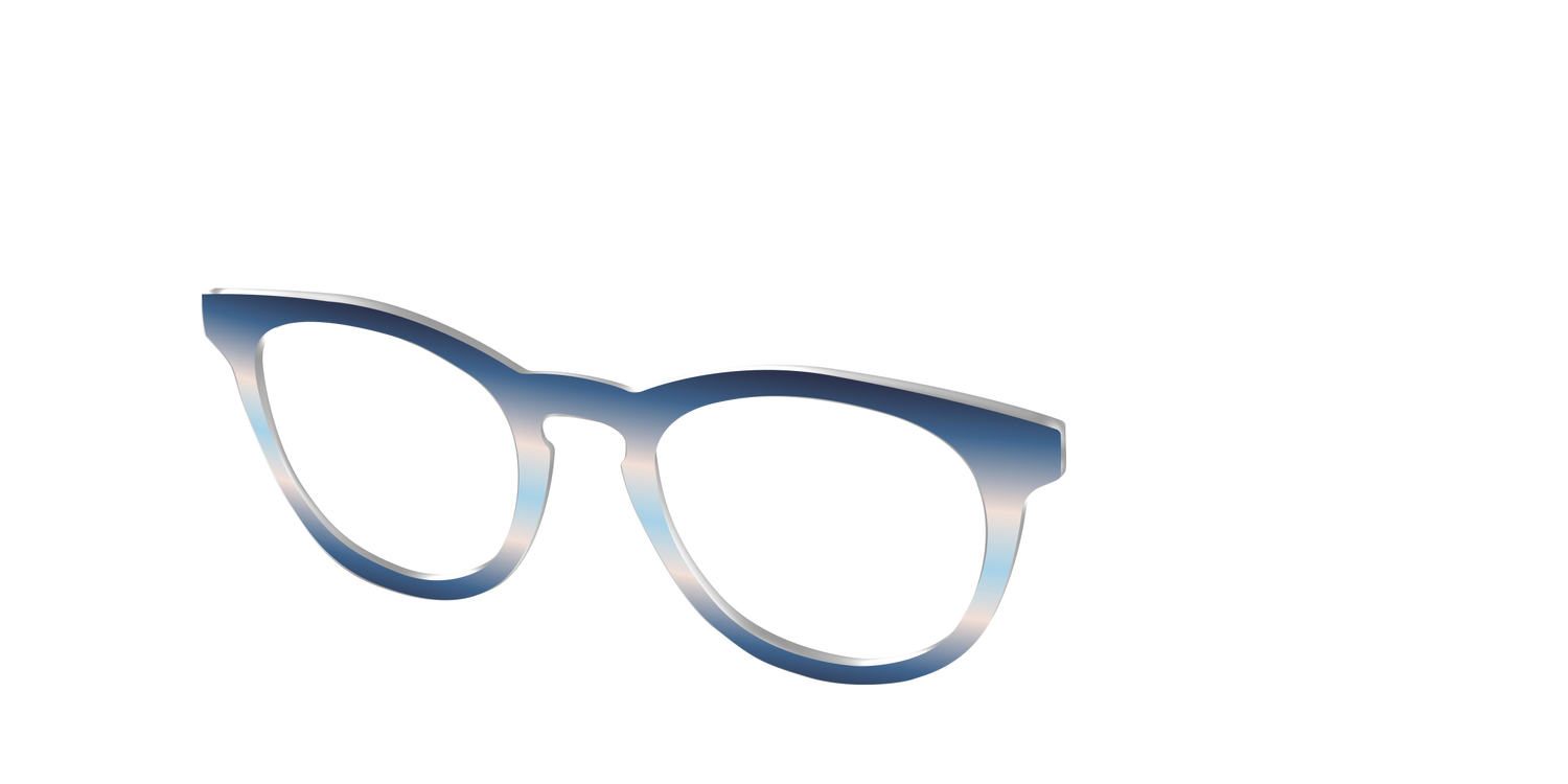The Hydrangea Haze Gradient - Angle Top Image - Pair Eyewear