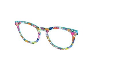 The Imaginative Tortoise with Bubble Glitter - Angle Top Thumbnail - Pair Eyewear