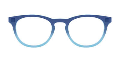 The Indigo to Sky Blue Gradient Crystal - Front Top Thumbnail - Pair Eyewear