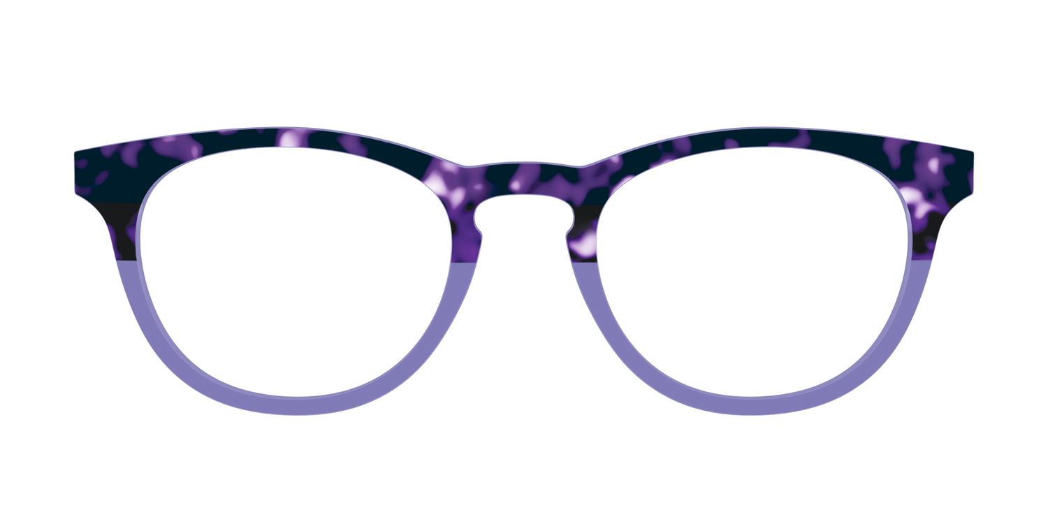 The Iris Tortoise Crystal Split - Front Top Image - Pair Eyewear