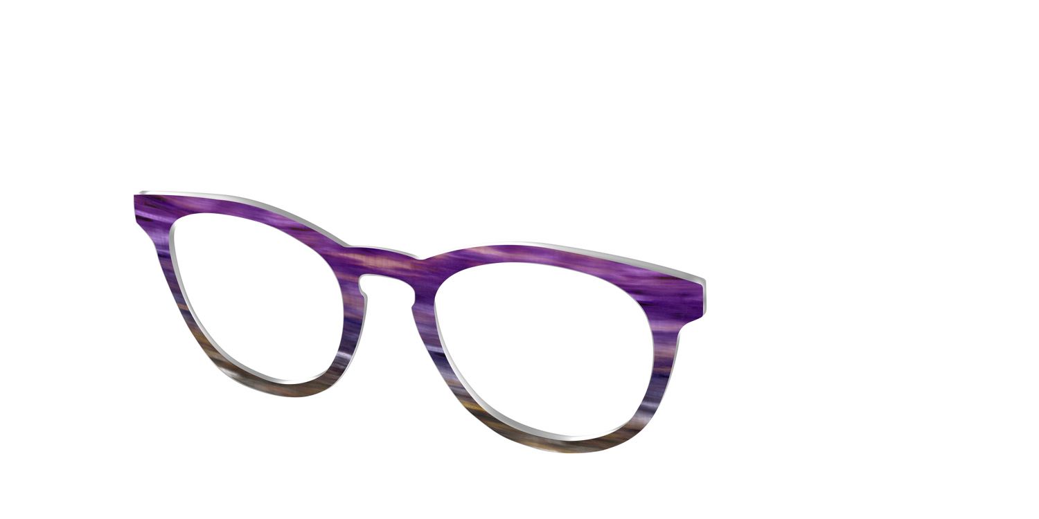 The Lilac Gradient Horn - Angle Top Image - Pair Eyewear