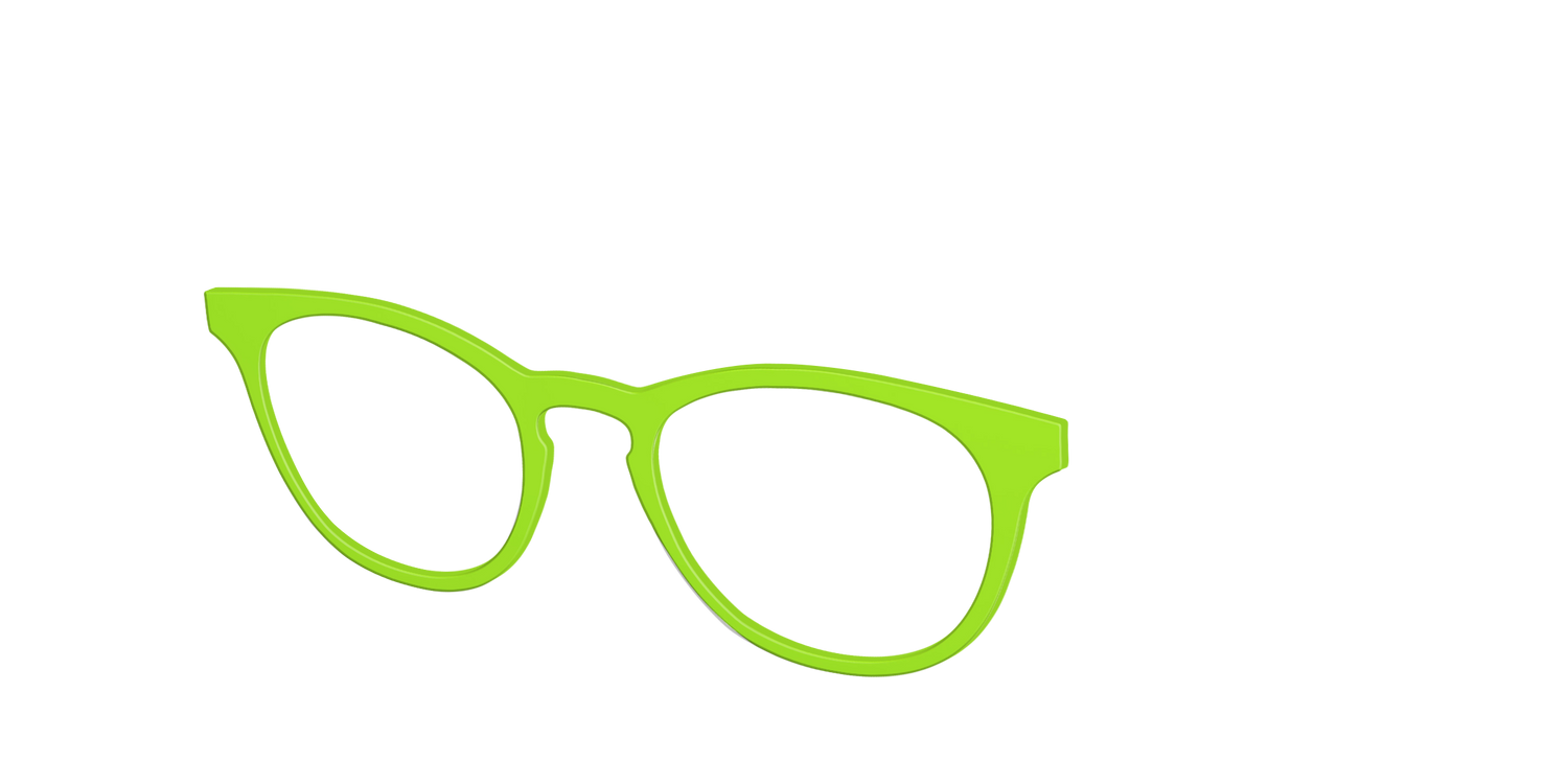 The Lime Green - Angle Top Image - Pair Eyewear