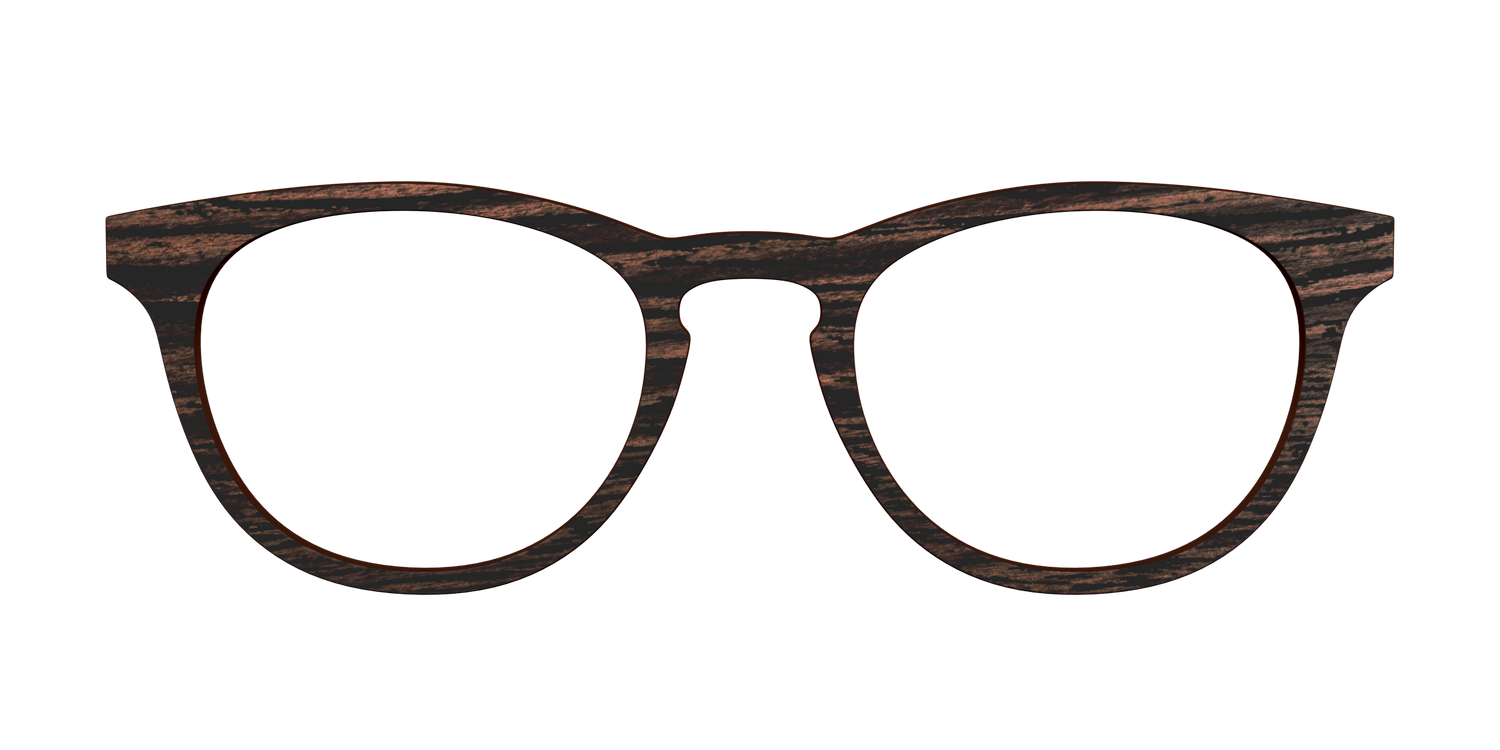 The Mahogany Woodgrain - Front Top Image - Pair Eyewear