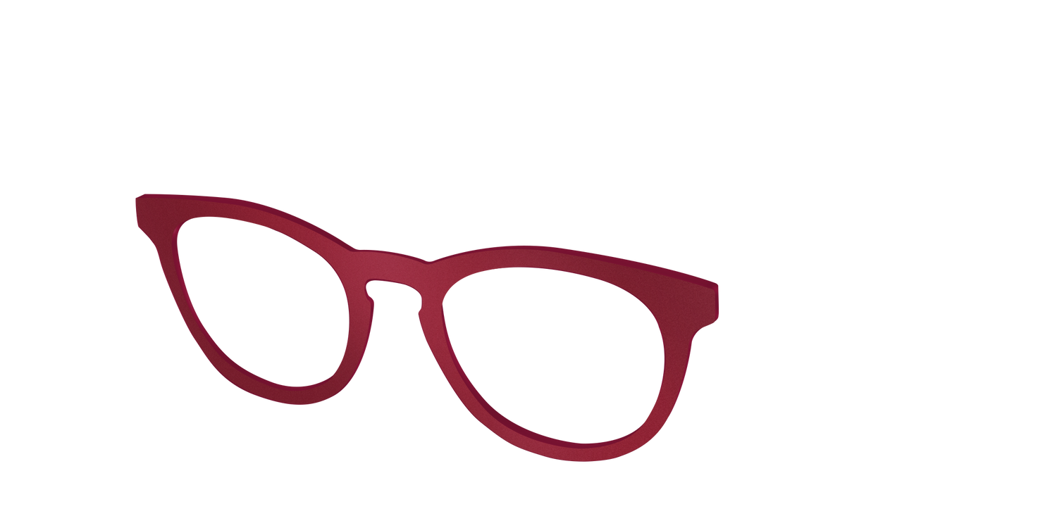 The Matte Burgundy - Angle Top Image - Pair Eyewear