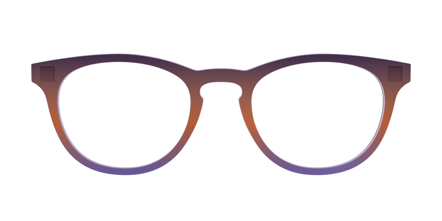 The Matte Midnight to Violet Gradient - Front Top Image - Pair Eyewear