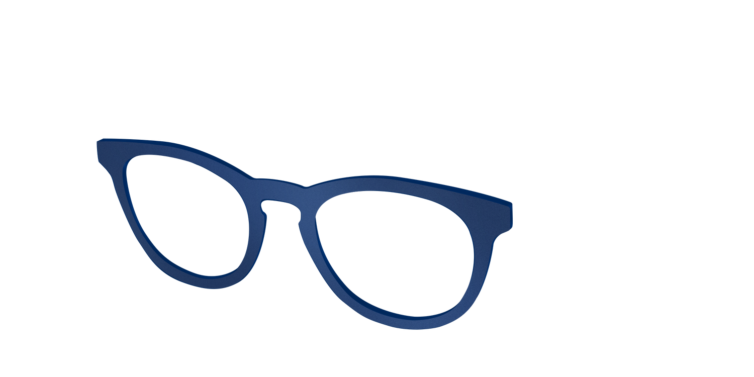 The Matte Navy - Angle Top Image - Pair Eyewear