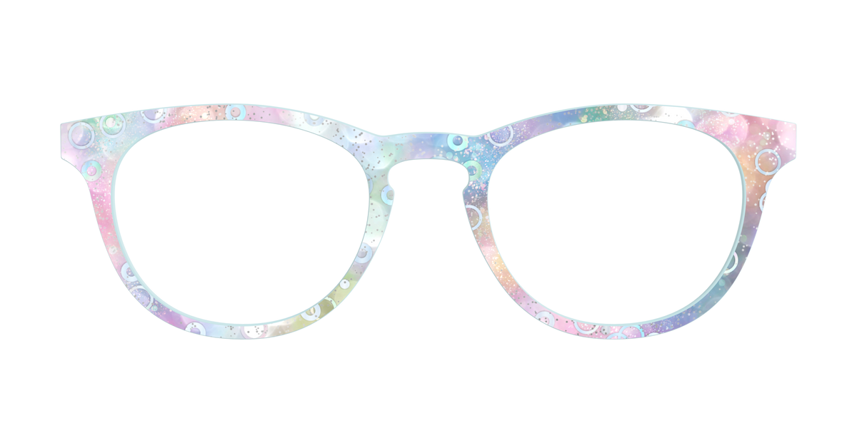 The Mermaid Bokeh with Bubble Glitter - Front Top Image - Pair Eyewear